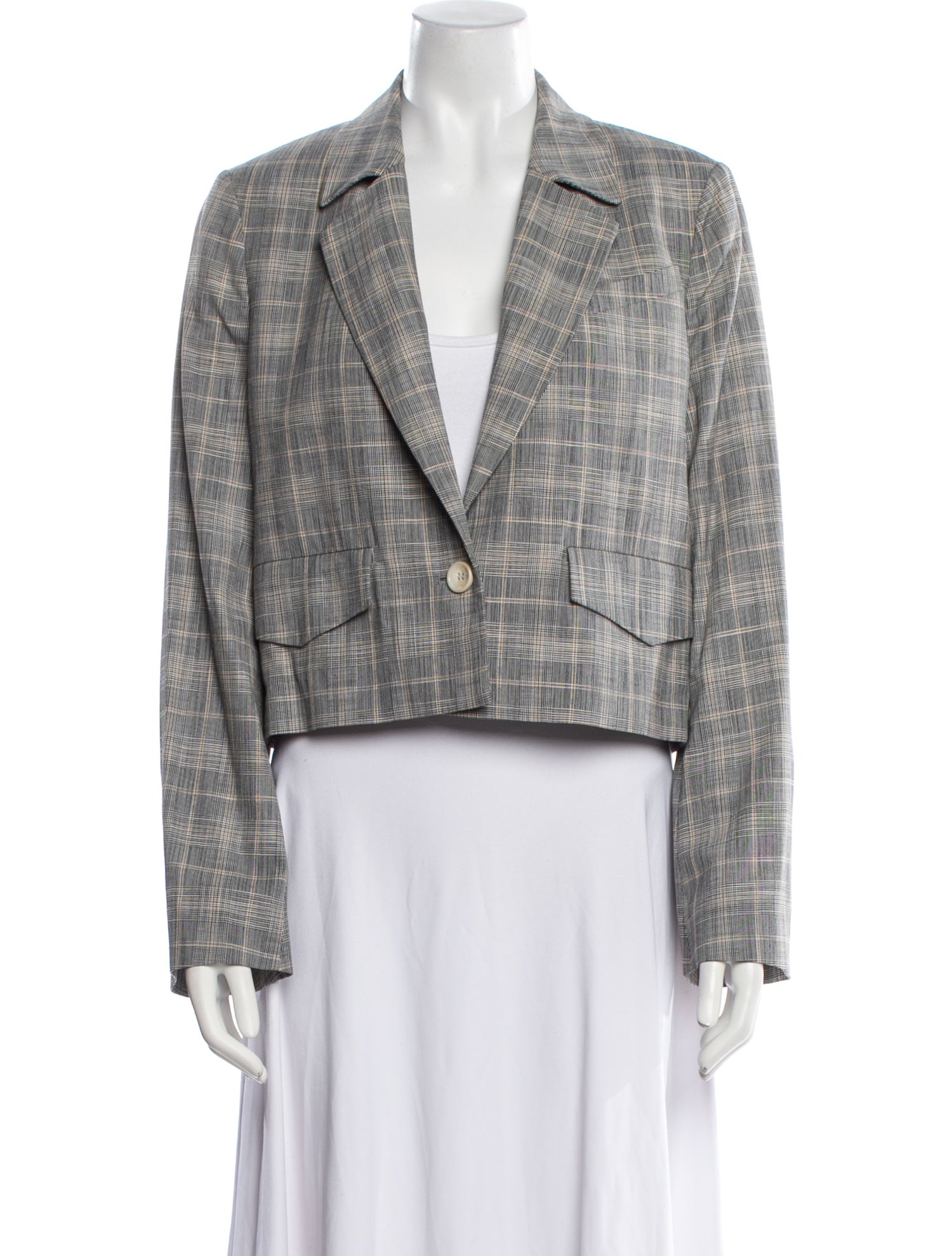 Baum und Pferdgarten Plaid Print Blazer w/ Tags