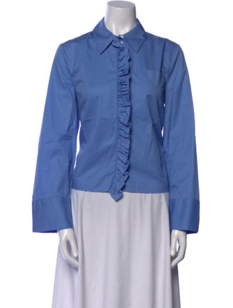 Baum und Pferdgarten Long Sleeve Button-Up Top