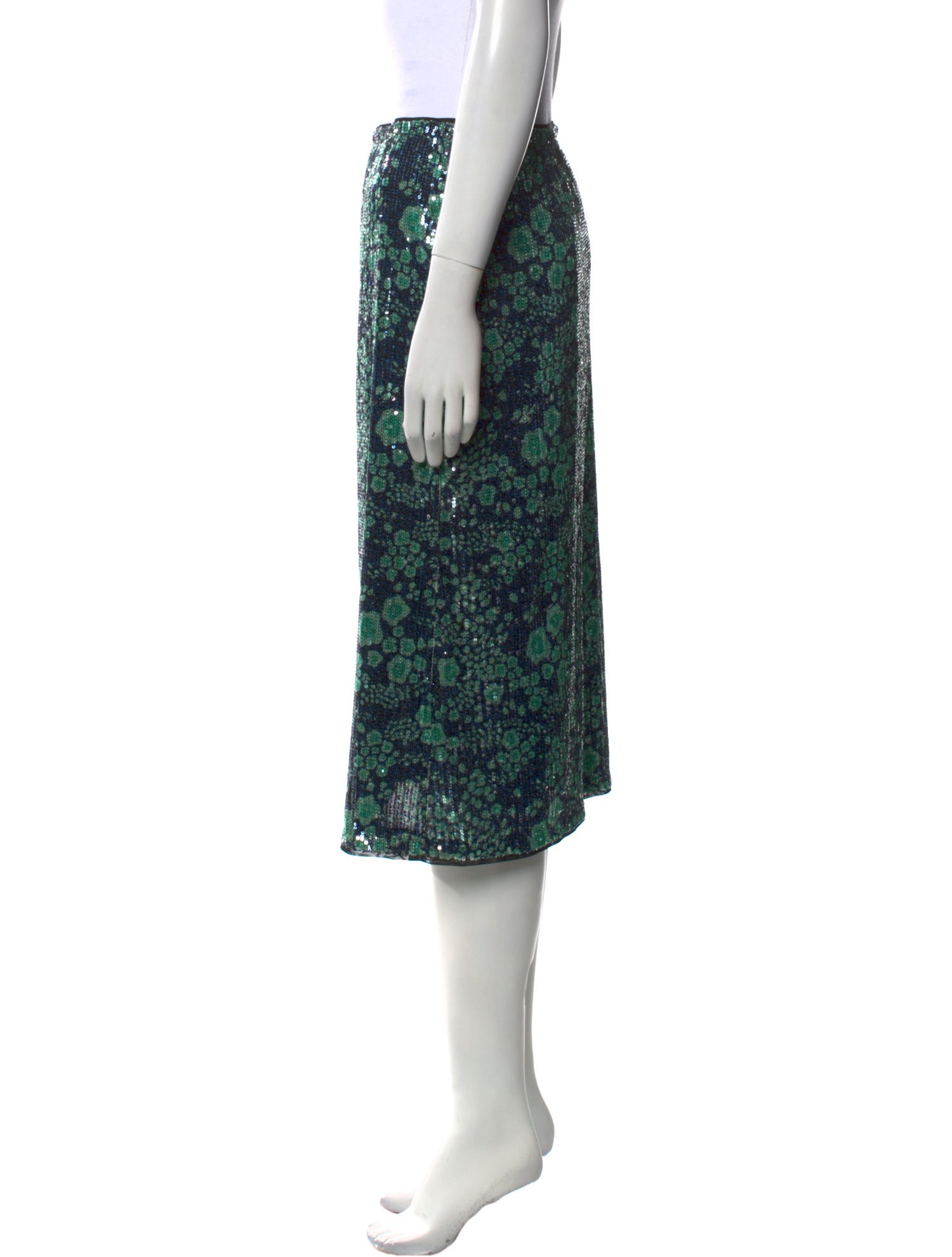 Baum und Pferdgarten Sequin Knee-Length Skirt