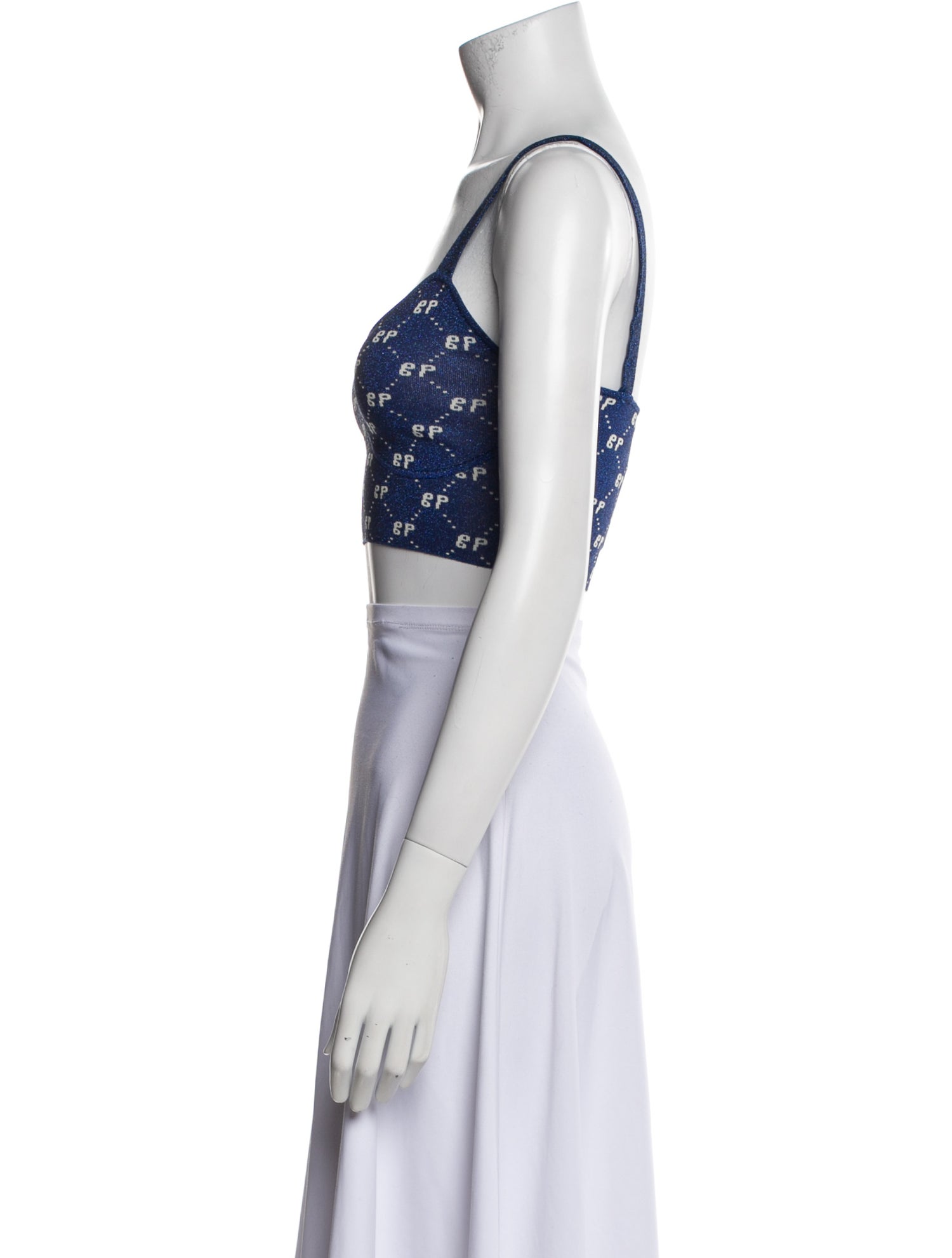 Baum und Pferdgarten Printed Square Neckline Crop Top w/ Tags