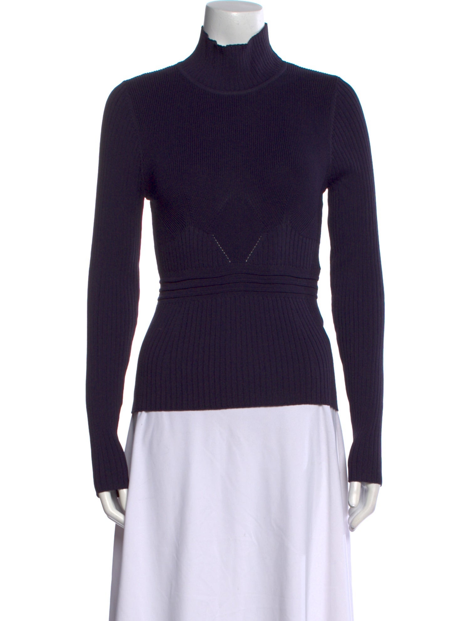 Baum und Pferdgarten Mock Neck Long Sleeve Top