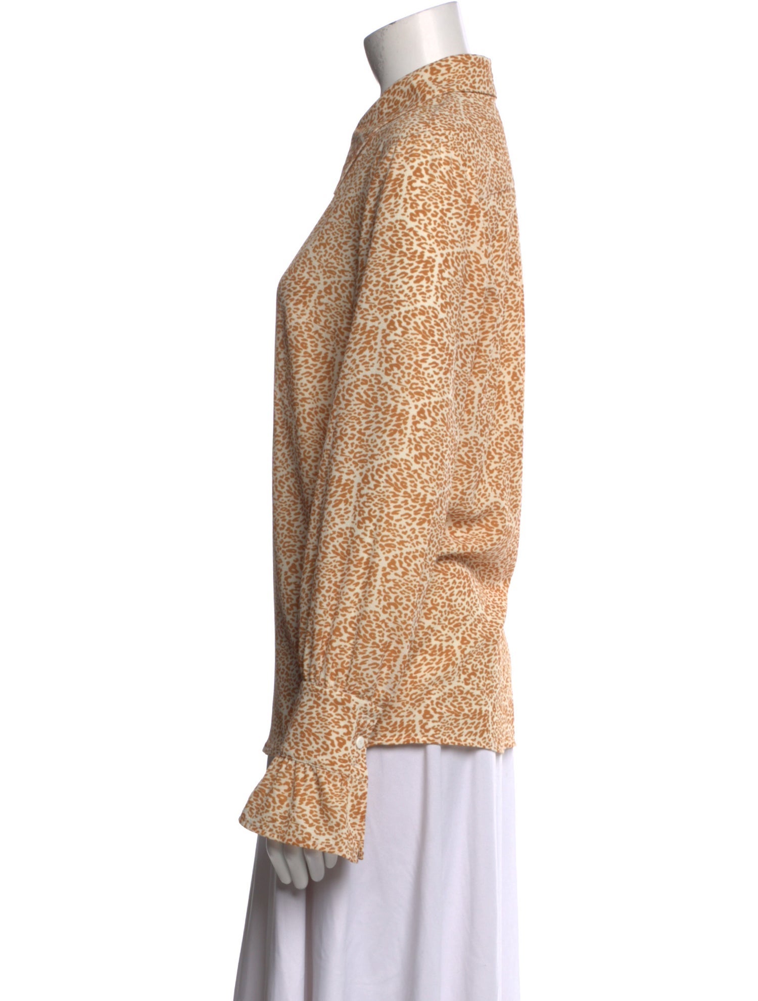 Baum und Pferdgarten Printed Long Sleeve Button-Up Top