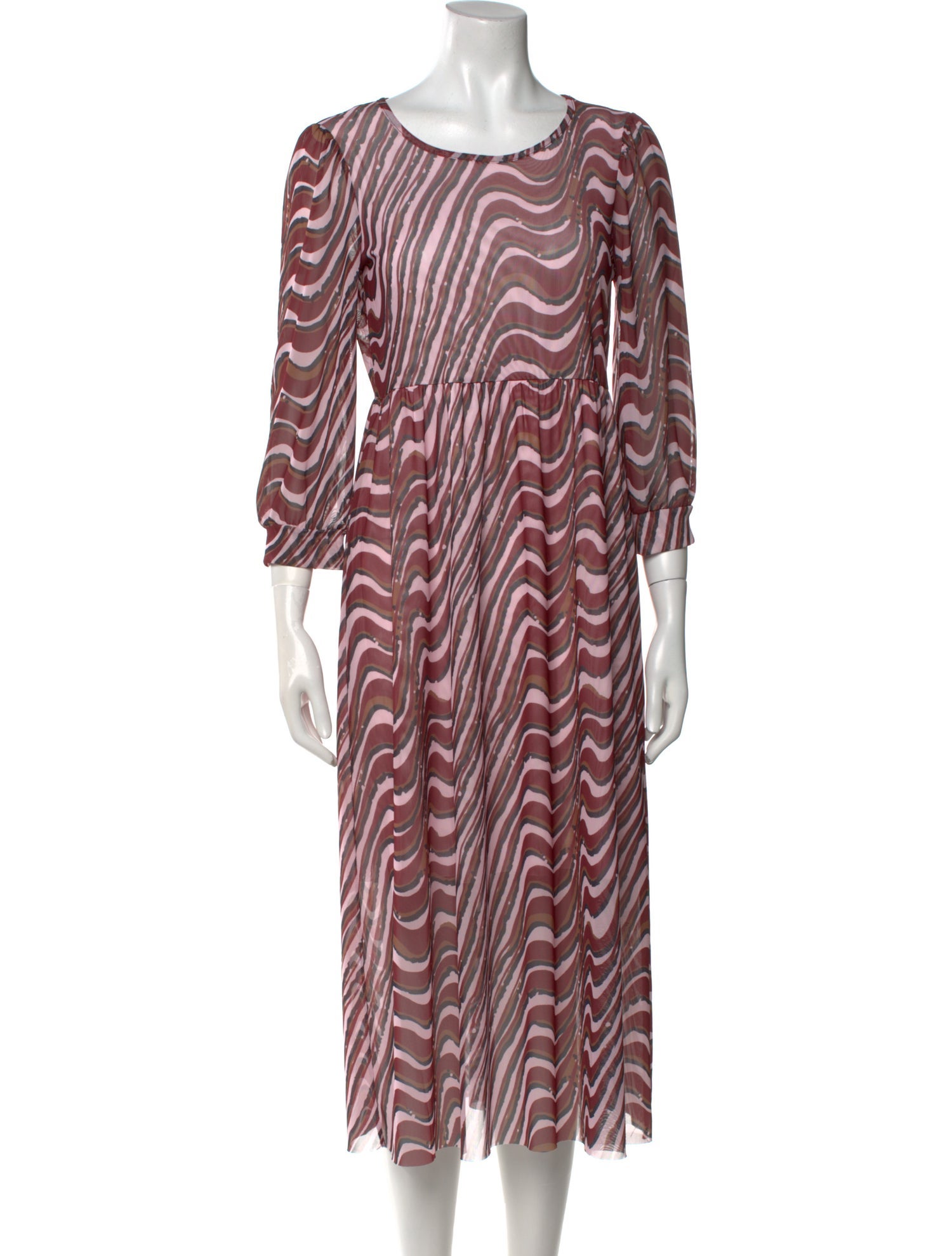 Baum und Pferdgarten Striped Midi Length Dress
