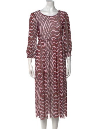 Baum und Pferdgarten Striped Midi Length Dress