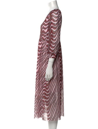 Baum und Pferdgarten Striped Midi Length Dress