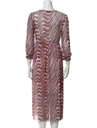 Baum und Pferdgarten Striped Midi Length Dress