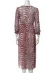 Baum und Pferdgarten Striped Midi Length Dress