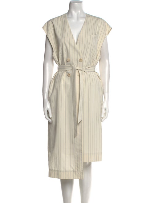 Baum und Pferdgarten V-Neck Midi Length Dress