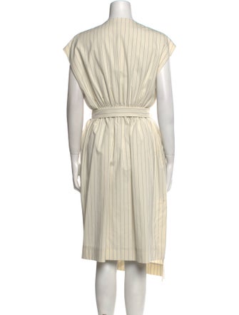 Baum und Pferdgarten V-Neck Midi Length Dress