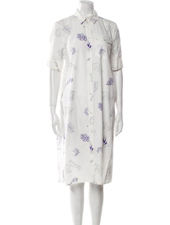 Baum und Pferdgarten Floral Print Midi Length Dress