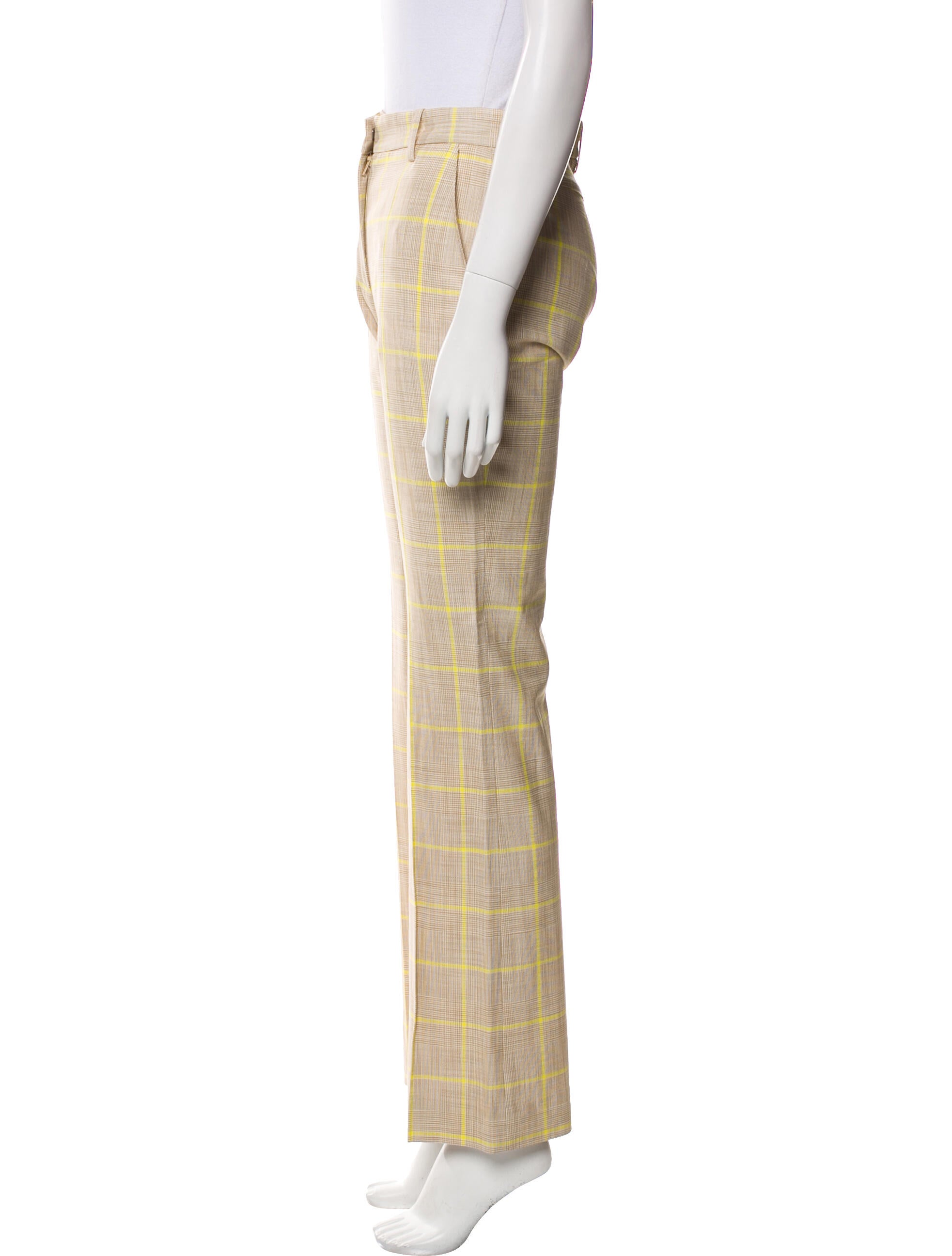 Baum und Pferdgarten Plaid Print Wide Leg Pants