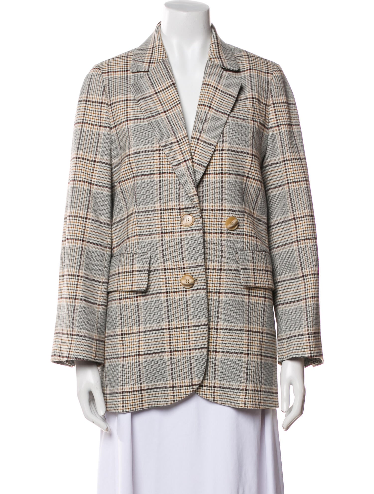 Baum und Pferdgarten Plaid Print Blazer
