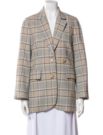 Baum und Pferdgarten Plaid Print Blazer