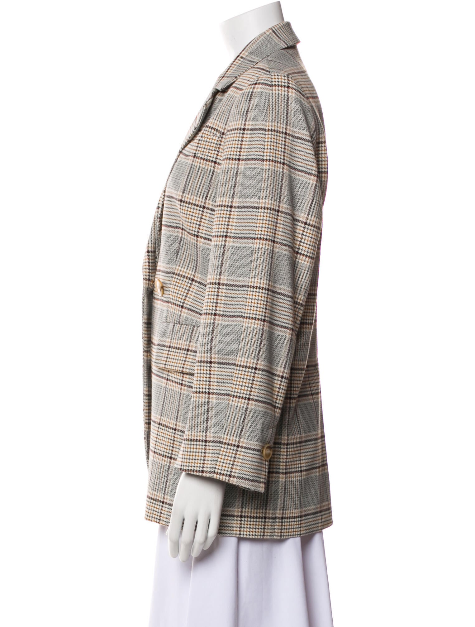 Baum und Pferdgarten Plaid Print Blazer