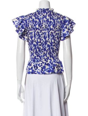 Baum und Pferdgarten Printed Mock Neck Top