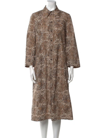 Baum und Pferdgarten Animal Print Midi Length Dress