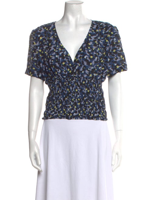 Baum und Pferdgarten Floral Print V-Neck Crop Top