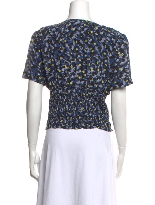 Baum und Pferdgarten Floral Print V-Neck Crop Top