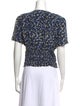Baum und Pferdgarten Floral Print V-Neck Crop Top