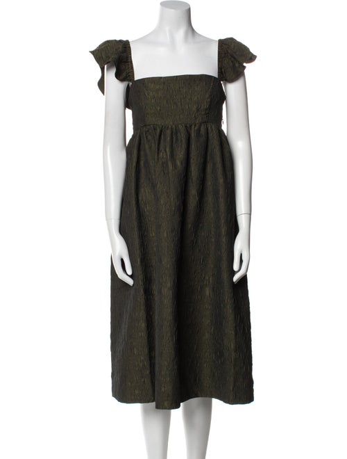 Baum und Pferdgarten Square Neckline Midi Length Dress