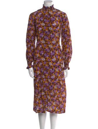 Baum und Pferdgarten Floral Print Midi Length Dress