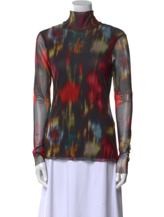 Baum und Pferdgarten Printed Turtleneck Blouse