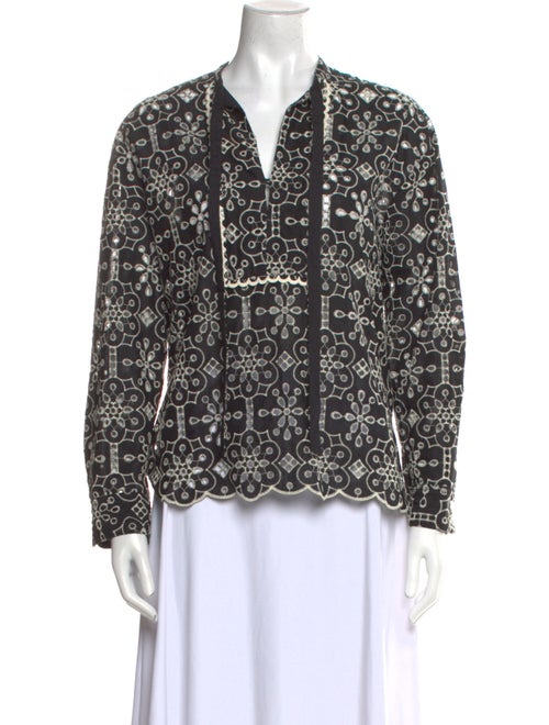 Baum und Pferdgarten Printed V-Neck Blouse