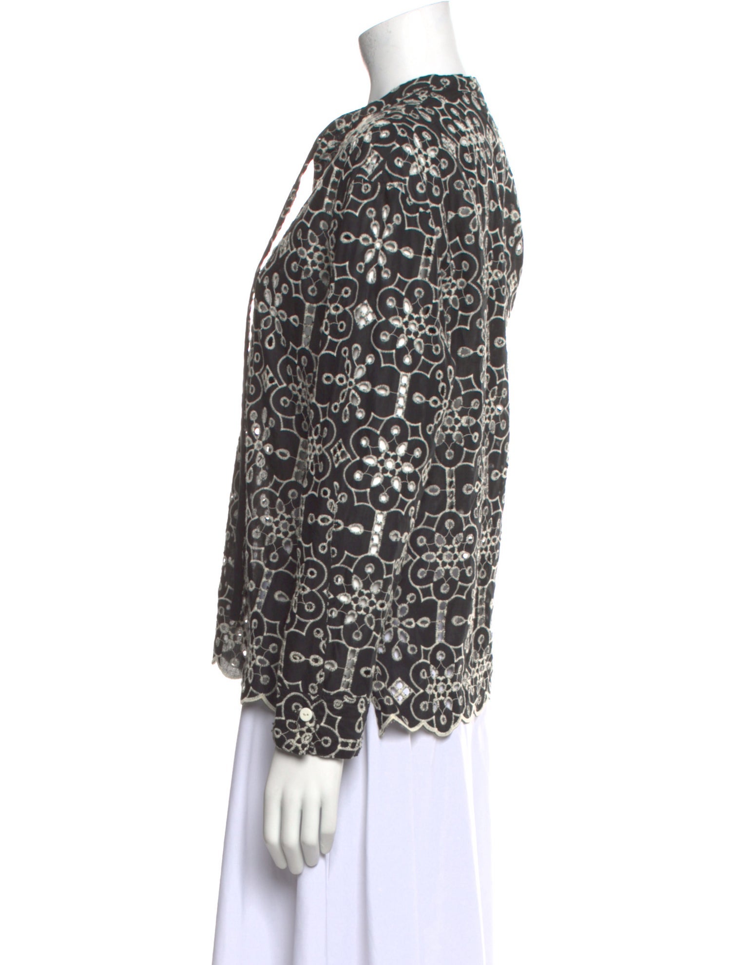 Baum und Pferdgarten Printed V-Neck Blouse