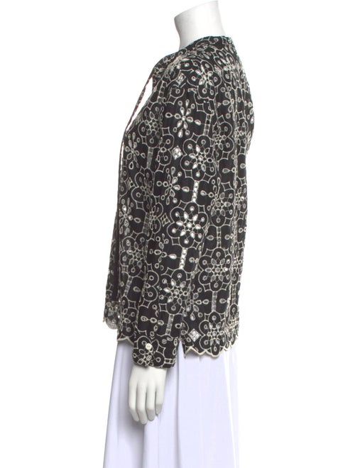 Baum und Pferdgarten Printed V-Neck Blouse