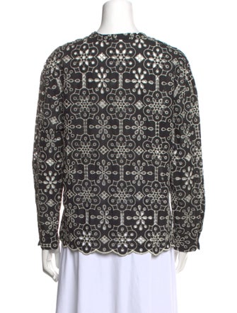 Baum und Pferdgarten Printed V-Neck Blouse