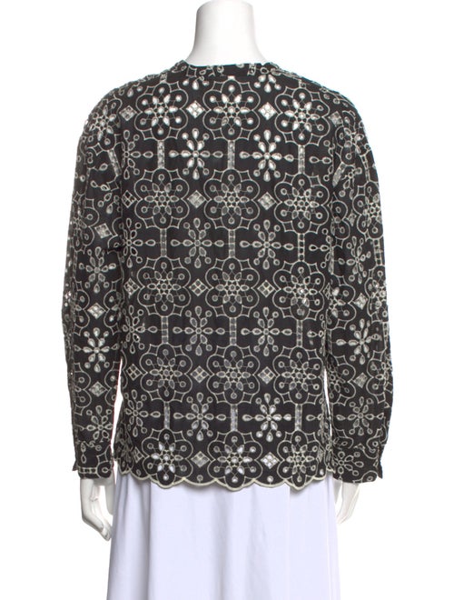 Baum und Pferdgarten Printed V-Neck Blouse