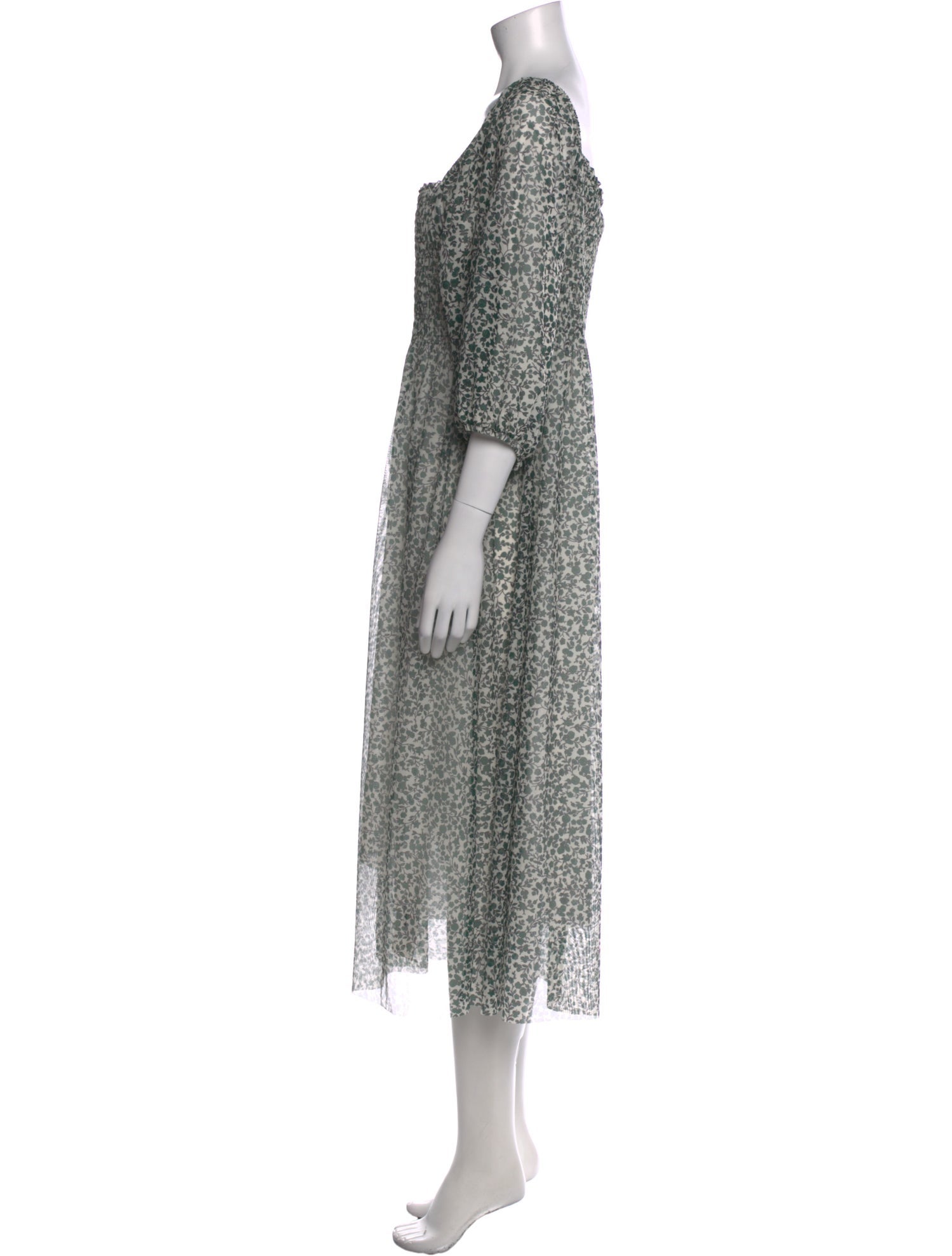 Baum und Pferdgarten Floral Print Midi Length Dress