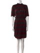 Baum und Pferdgarten Plaid Print Knee-Length Dress