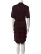 Baum und Pferdgarten Plaid Print Knee-Length Dress