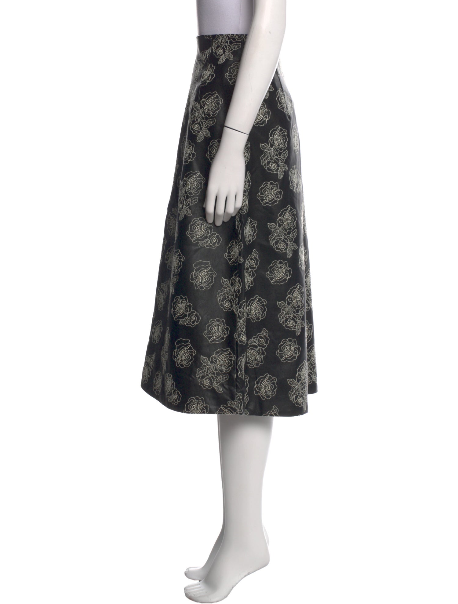 Baum und Pferdgarten Floral Print Midi Length Skirt