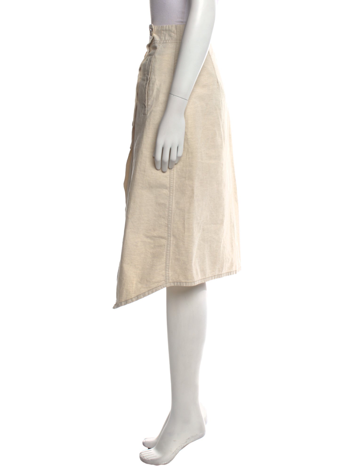 Baum und Pferdgarten Knee-Length Skirt