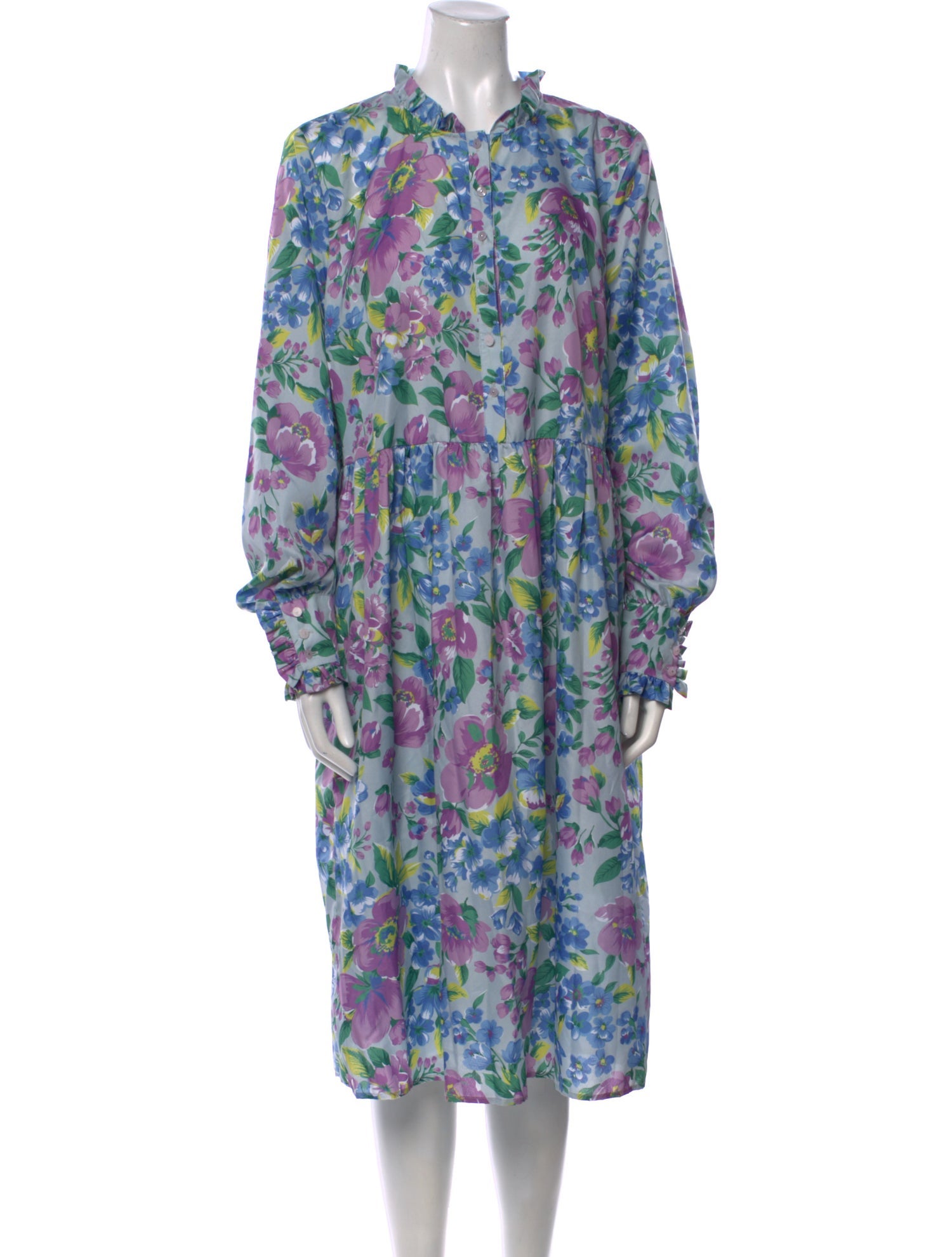 Baum und Pferdgarten Floral Print Midi Length Dress w/ Tags