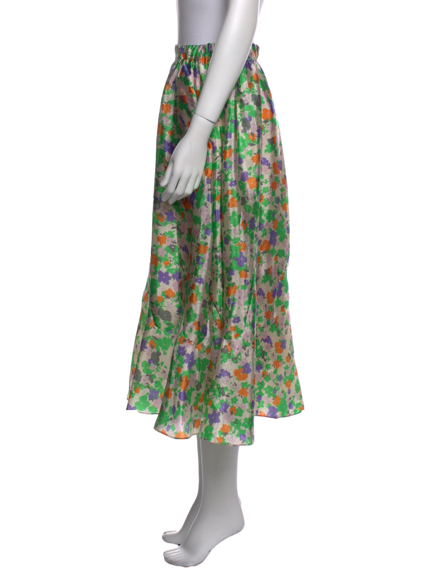 Baum und Pferdgarten Floral Print Midi Length Skirt w/ Tags