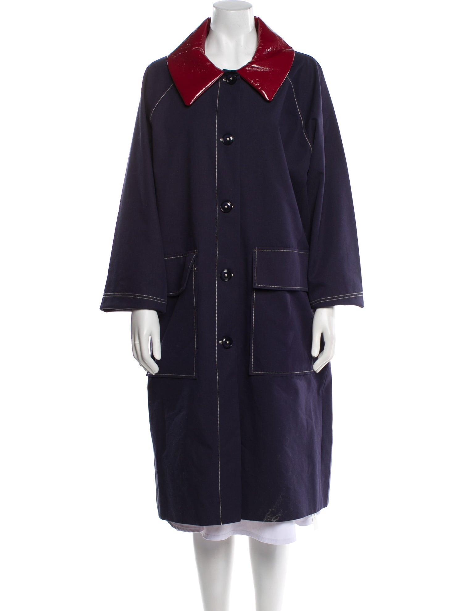 Baum und Pferdgarten Trench Coat