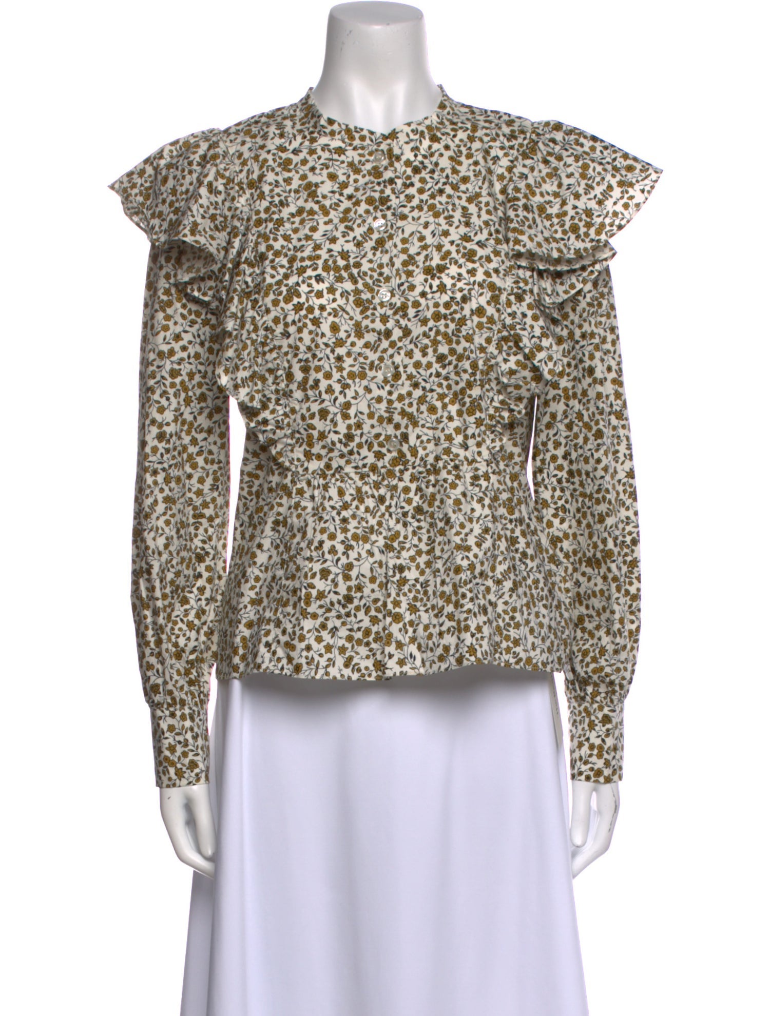 Baum und Pferdgarten Floral Print Crew Neck Blouse