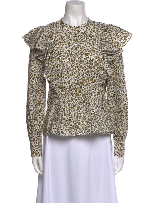 Baum und Pferdgarten Floral Print Crew Neck Blouse