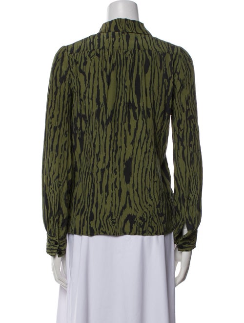 Baum und Pferdgarten Animal Print Long Sleeve Button-Up Top