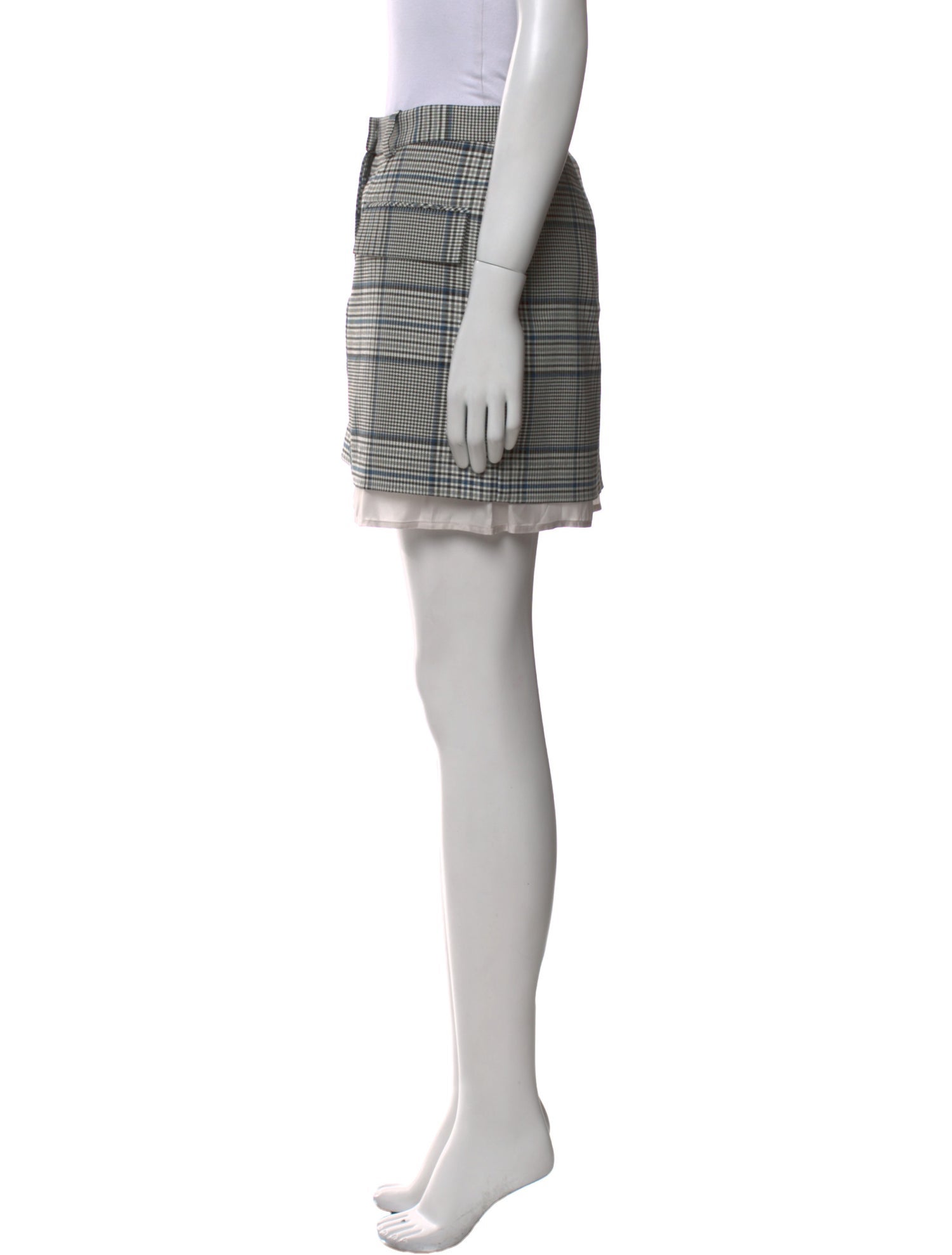 Baum und Pferdgarten Plaid Print Mini Skirt w/ Tags