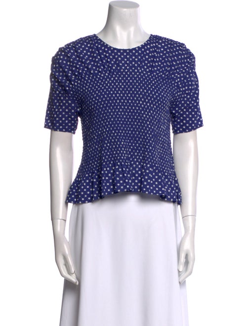 Baum und Pferdgarten Polka Dot Print Crew Neck Crop Top