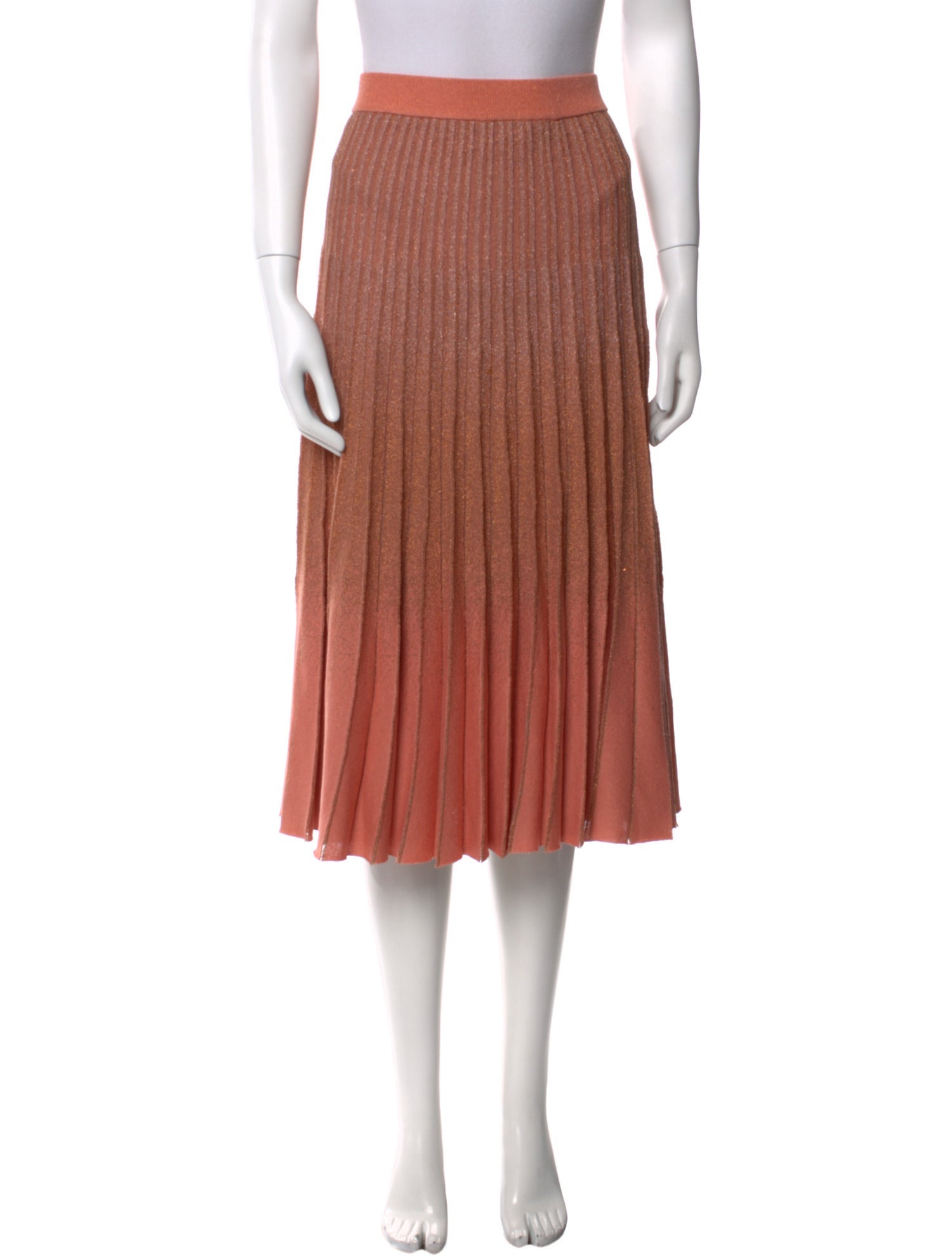 Baum und Pferdgarten Pleated Accents Midi Length Skirt