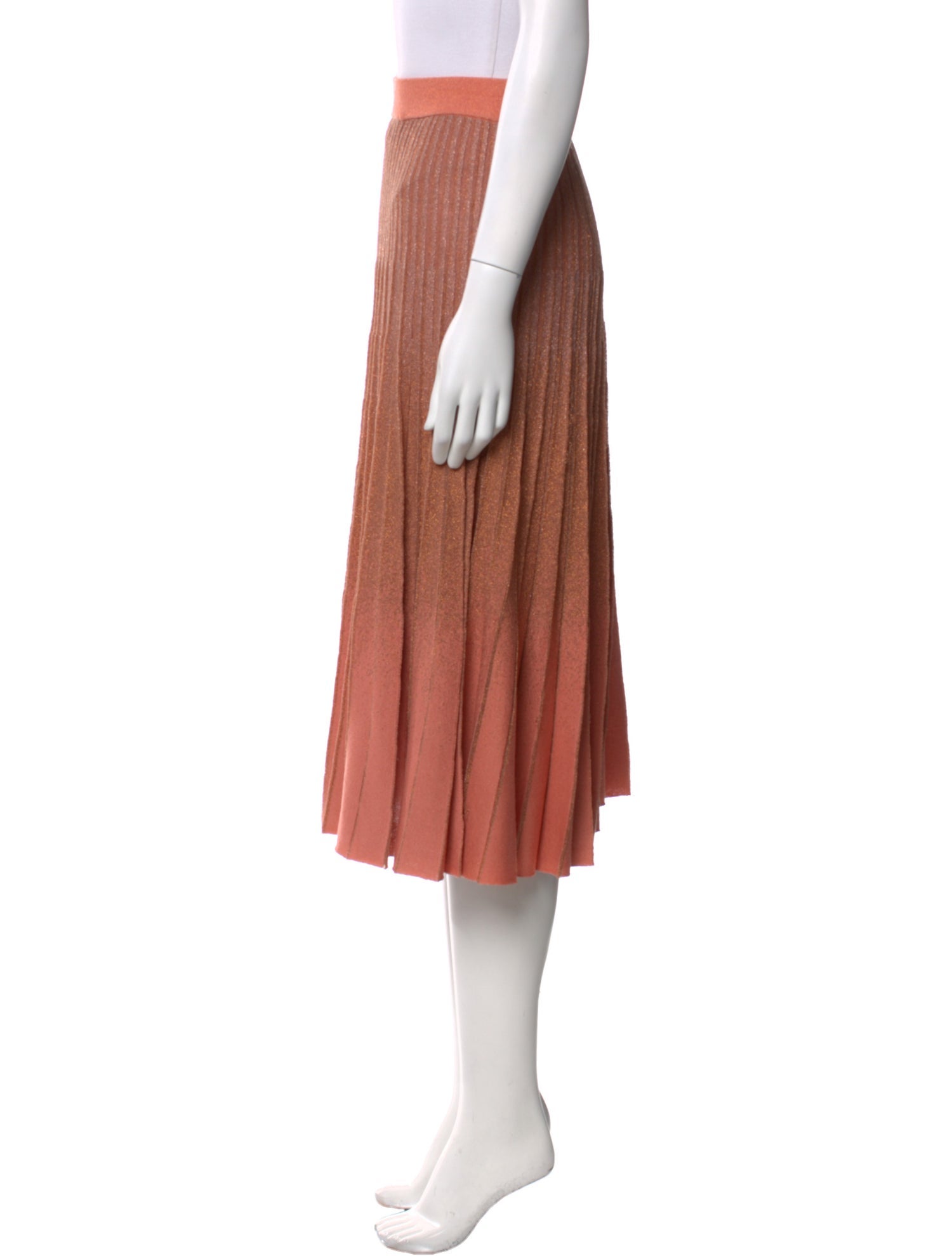 Baum und Pferdgarten Pleated Accents Midi Length Skirt