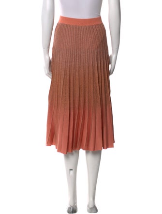 Baum und Pferdgarten Pleated Accents Midi Length Skirt