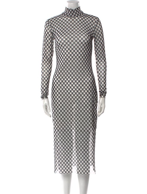 Baum und Pferdgarten Polka Dot Print Midi Length Dress