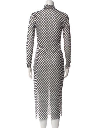 Baum und Pferdgarten Polka Dot Print Midi Length Dress