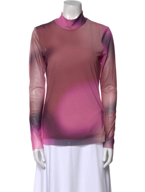 Baum und Pferdgarten Mock Neck Long Sleeve Top